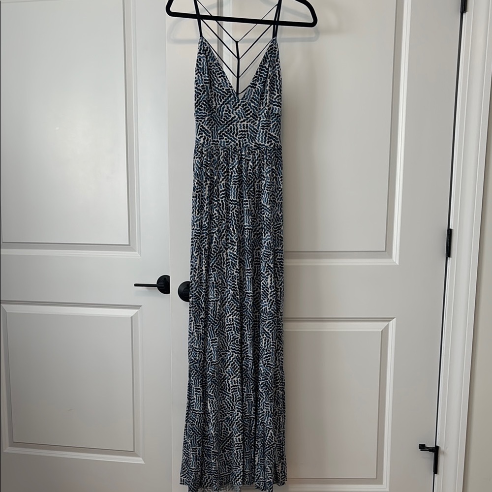 Silence + Noise Blue Maxi Dress
